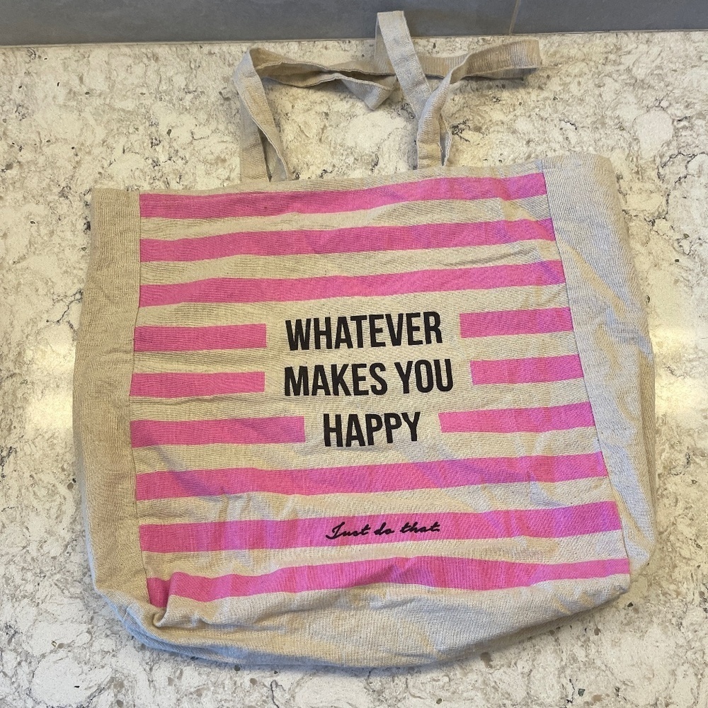 Re-usable Bag pink and black